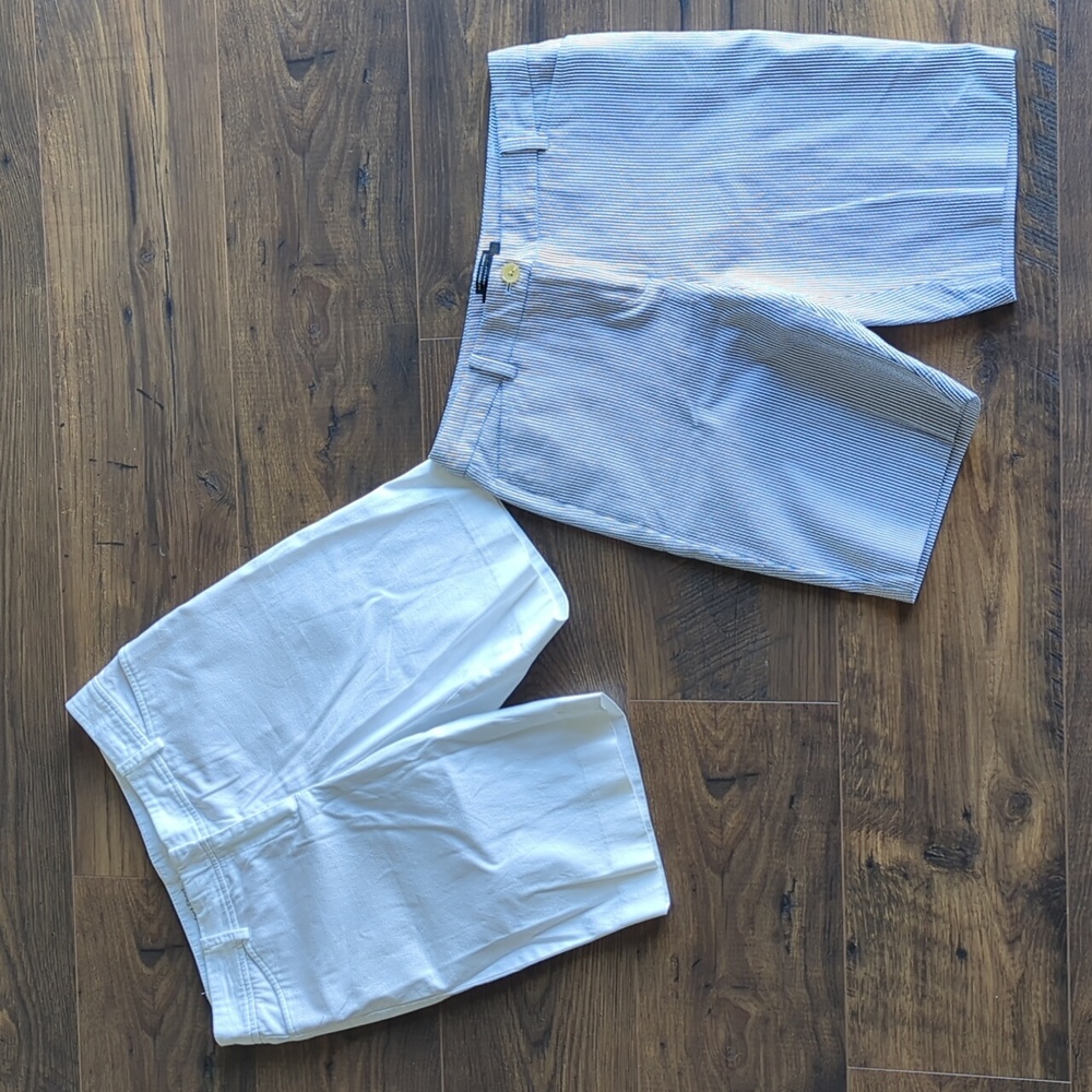 Bundle Talbolts White and Blue Seersucker "The Perfect Short"